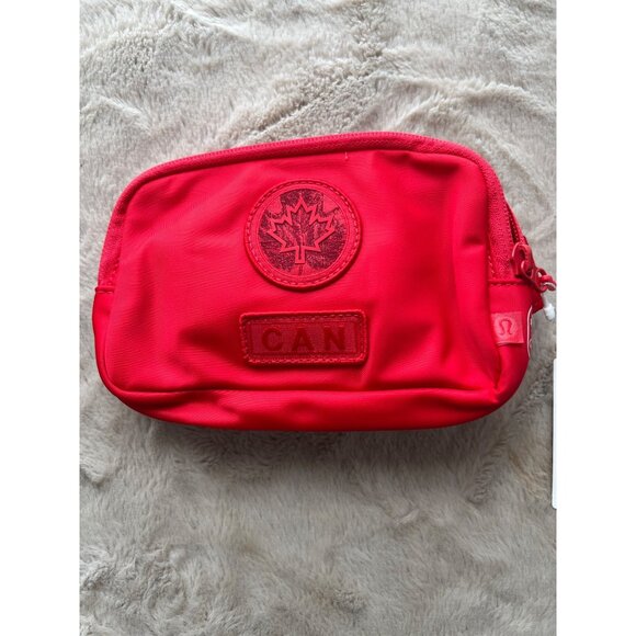 Lululemon Team Canada Future Legacy Mini Belt Bag Red 1L Recycled Content Adjust - Picture 1 of 10